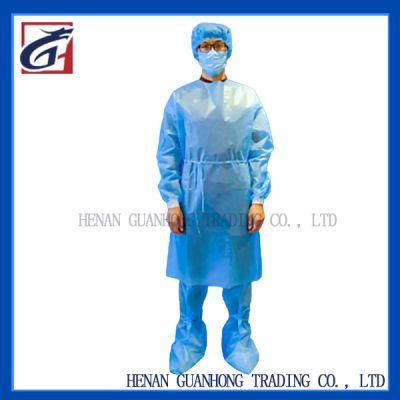 Disposable Medical Isolation Gown, 45 Grams of Pppe Non-Woven Fabric, AAMI Bp 70 Level3
