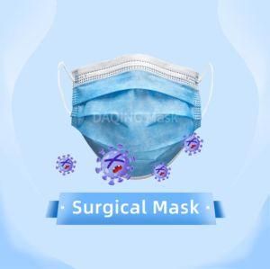 High Quality Certificate 3ply Facial Melt-Blown Earloop Disposable Medical Surgical Protective Non-Wovenface Mask