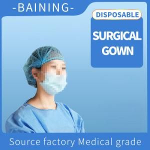 Surgical Gown Non-Sterile Disposable Isolation Gown Surgical Gown with Rib Cuff AAMI Level 3