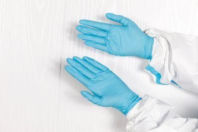 Good Price Manufacturer Non Sterile Gloves White Blue Nitrile Medic Glove Examination