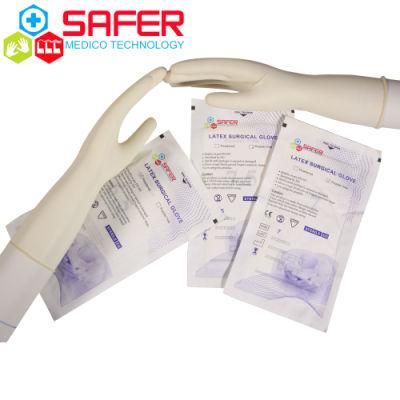 China Disposable 12 Inch Latex Surigal Powder Gloves with CE Certificate