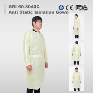 Hight Quality Disposable AAMI Level 1/2/3 Isolation Gown PP+PE Manufacture Directly Supply ISO Approved Protective Products