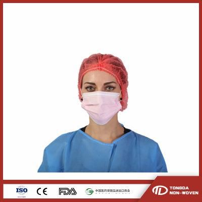 Medical Head Cover for Industry Disposable Single Elastic Double Elastic Nonwoven Mob Cap Clip Cap