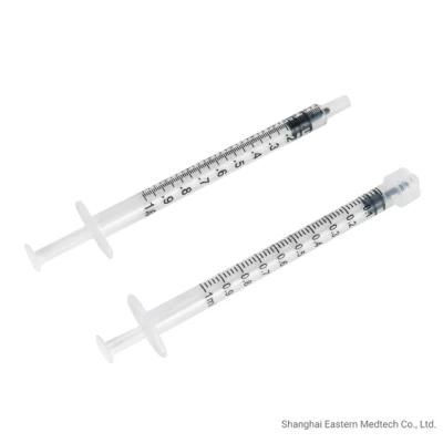 Strict Sterilied 1ml Vaccine Syringe with CE and ISO