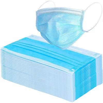 High Quality 3ply Earloop Blue Nonwoven Disposable Face Mask