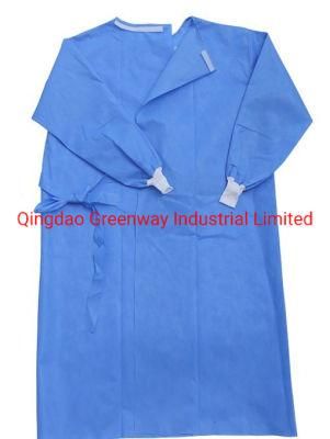 Disposable Isolation Gown Water Resistance Full Back