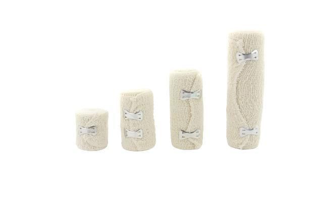 HD377 Medical Wound Dressing Elastic Spandex Crepe Bandage with Line