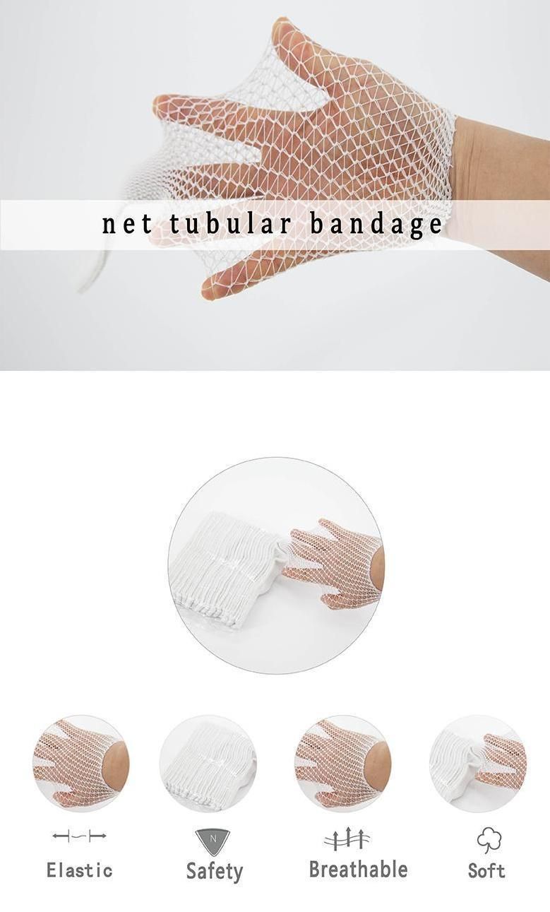 HD386 Medical Cotton Mesh Elastic Tubular Net Bandage for Wound Care