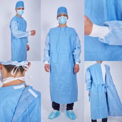 Disposable SMS SMMS Sterile Hospital Operation Gown Surgical Gowns
