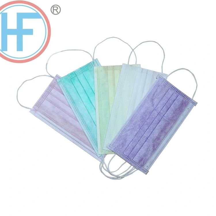 50 PCS Disposable Mask Blue 3-Ply Safety Face Mask Dust Mask Non-Woven Fabrics, Non-Woven Fabric for Personal Health