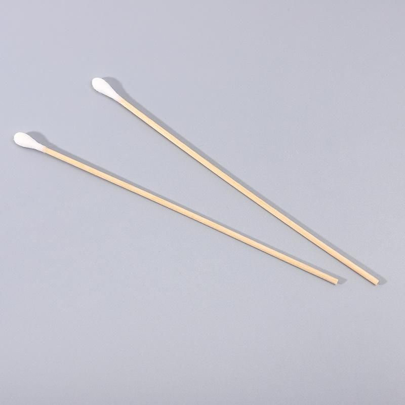in Stock Sterile Medical Round Cotton Single Tip Swab
