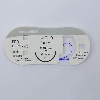 Disposable Sterile Medical Absorbable Non Absorbable Surgical PGA Suture with CE FDA