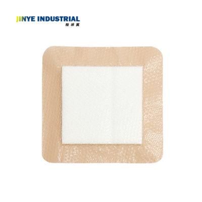 Medicalwaterproof Silicone Adhesive Foam Dressing for Wound Liquid Absorbent