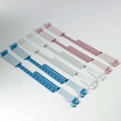 Disposable Hospital Written on PVC ID Wristbands for Mother and Baby