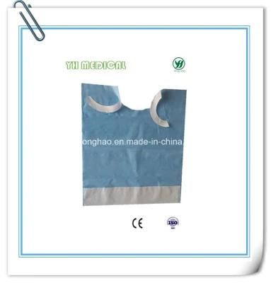 Disposable Paper Laminated PE Adult Bib