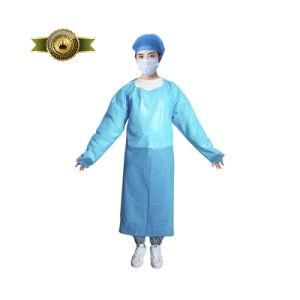 High Quality Disposable Surgical CPE Waterproof Plastic Level 3 Isolation Gown