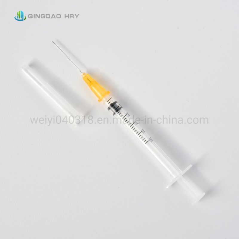 Medical Disposable Injection Syringe with/Without Safety Needle, Sterile Sharp Smooth Painless Stainless Stainless Steel Needle 0.3ml -10ml Auto-Disable