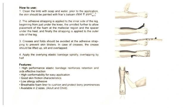 Mdr CE Approved High Reputation Medical Skin Traction Kit Adhesive Bandage