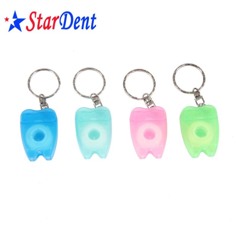 Color Portable Packaging Disposable Oral Cleaning Dental Floss Nylon Waxed Dental Floss