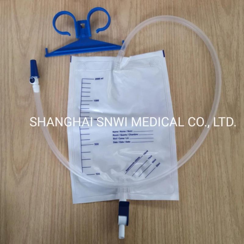Disposable Medical Surgical Sterile PVC Urinary Urine Collection Drainage Bags Used in Hospital