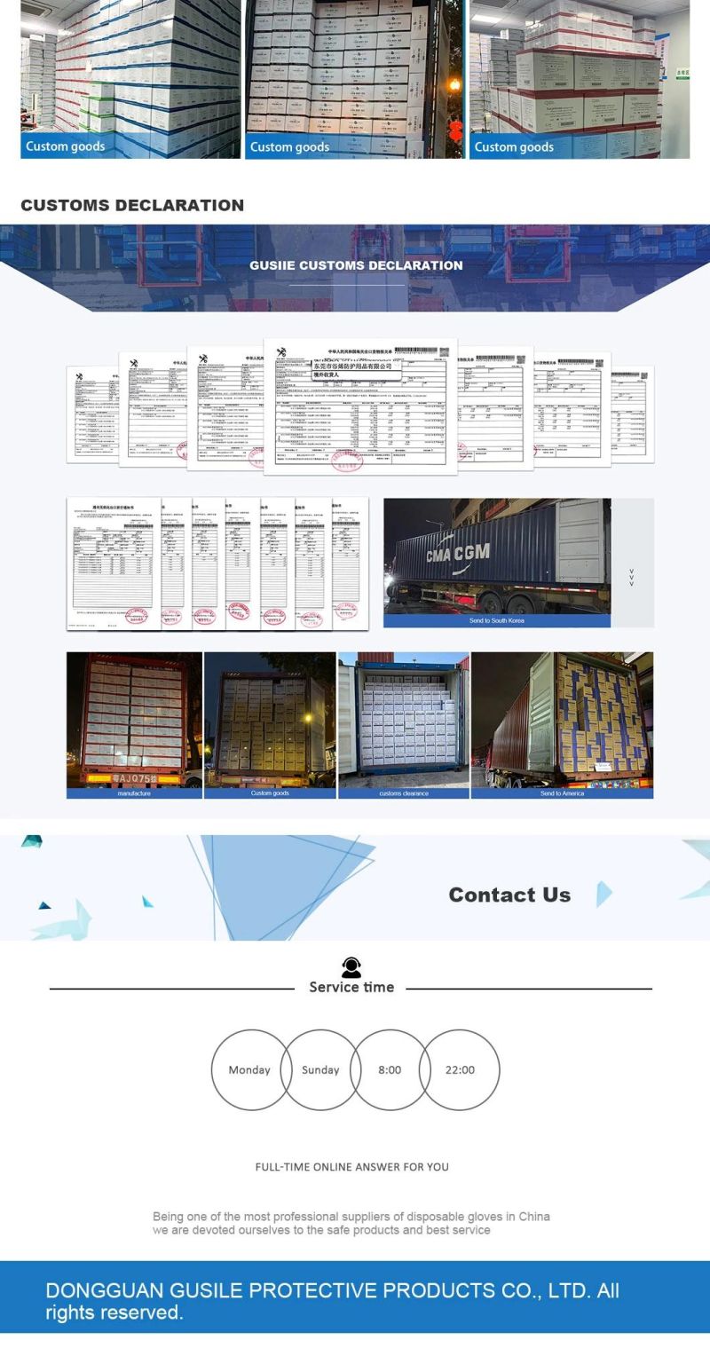 with CE 100 in a Box Medical Examination Nitrile Gloves