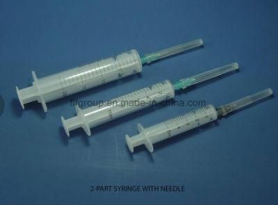 Hot Selling Disposable 2-Part Syringe with Needle