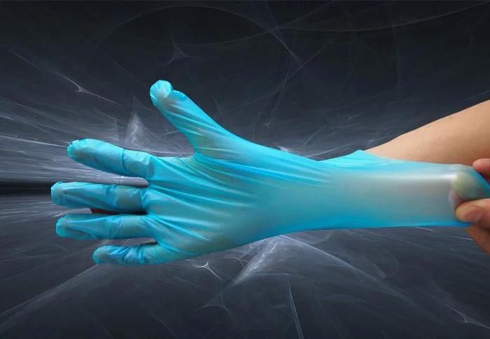 Medical FDA CE En374 En455-2 Approved Muti-Color Water Proof Disposable High Elastic Free Powder Stretchable TPE Gloves