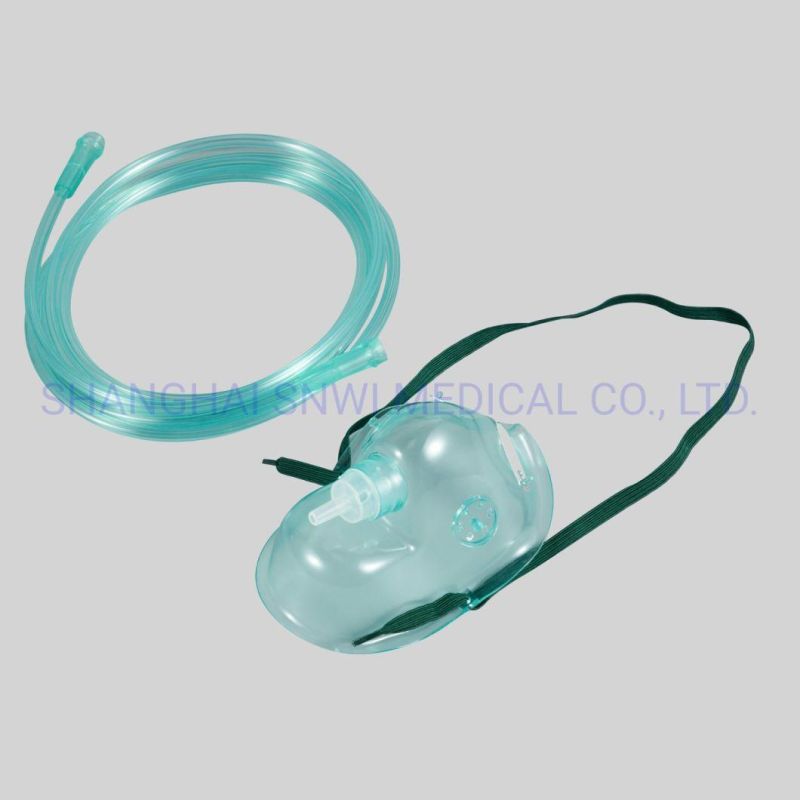 Adjustable Oxygen Venturi Face Mask Kits with Tube for Adult