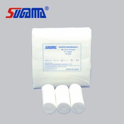 Bleached Gauze Bandage Blue Paper Package