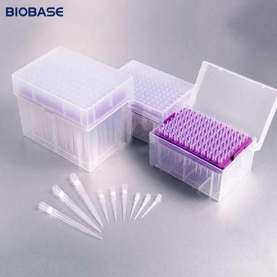 Biobase 10UL 50UL 100UL Pipette Tip with Filter Disposable Medical Supplies Lab White Pipette Tips with Filter