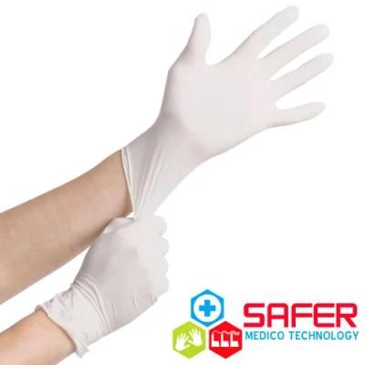 Medical Latex Glove with Powdered From Malaysia Non Sterile, Ambidextrous