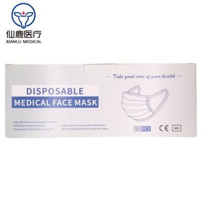 China Factory 3 Ply Earloop Non-Woven Disposable Medical Face Shield