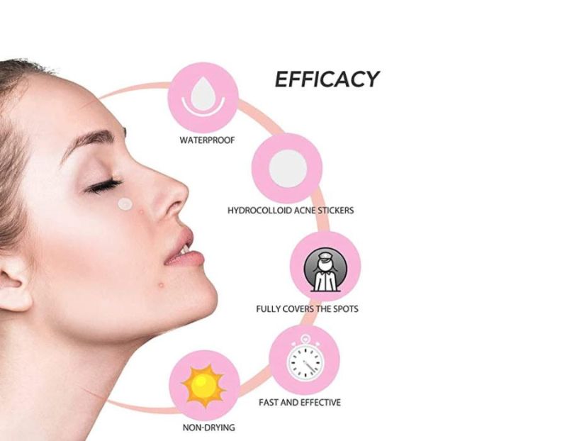 Hb Facial Patch, Acne Healing Patch - Absorption Concentrate Pack, Invisibility, Spots, Hydrocolloid, Skin Comprehensive Therapy, Facial Repair