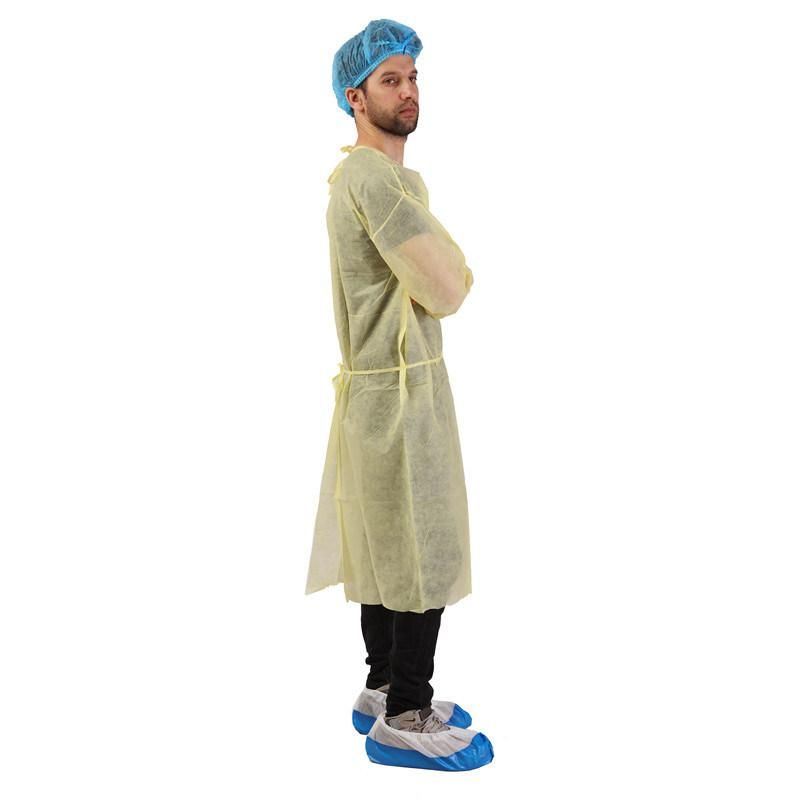 Non Sterile PP Disposable Medical Isolation Gown