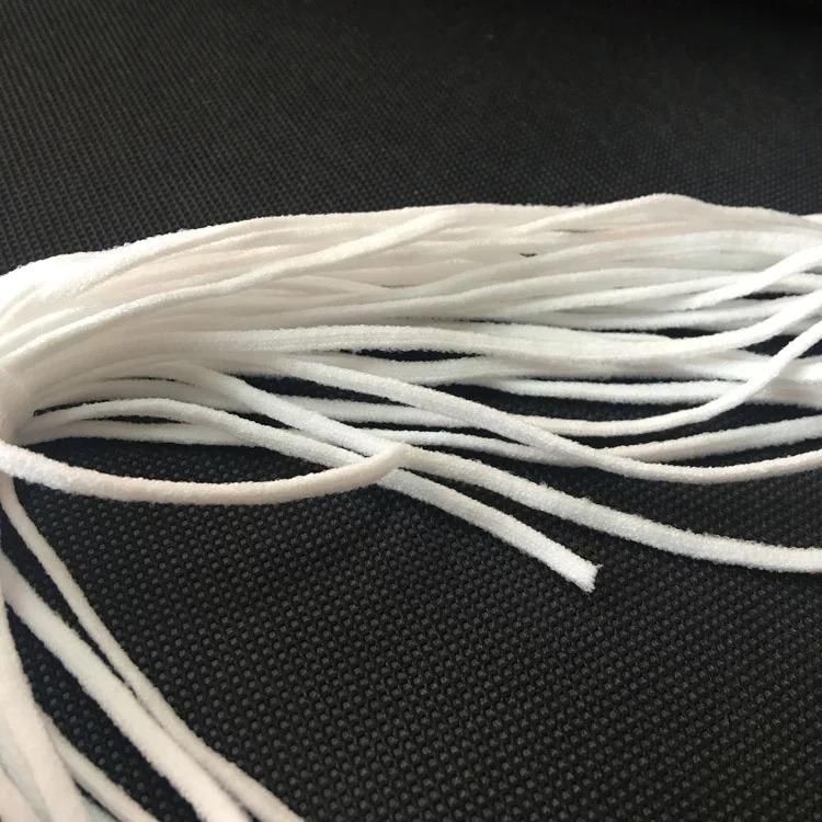 3mm Nylon Spandex Earloop Cord Band for Face Mask