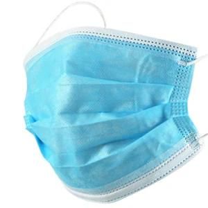 Flat Ear-Loop Type Medical Surgical Face Mask Facial Mask 3 Layers Non Woven Mask 3 Ply