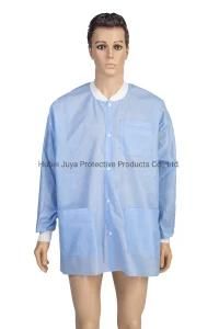 PP/SMS Non Woven Disposable Hospital Lab Coat with Button