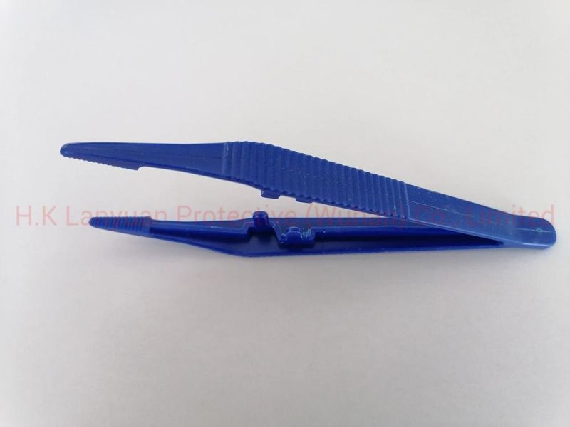 Disposable Plastic Forceps Tweezers Medical Supply