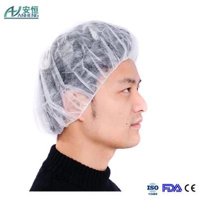 Nonwoven Disposable Bouffant Cap, Disposable Round Cap, Surgical Cap