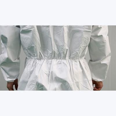 Anti-Virus Sterile PP PE Disposable Factory Wholesale Hazmat Safety Suit Protective Clothing Type 56 Tape Sealed Coveralls