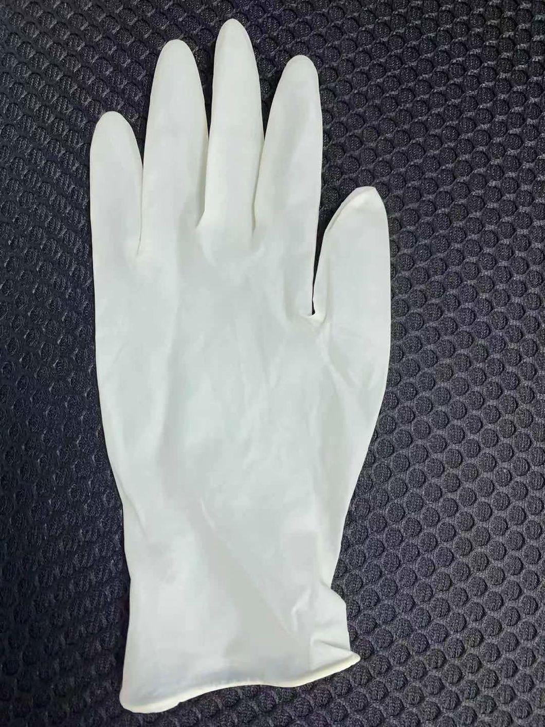 Disposable Medical Powder Free Sterile Rubber Inspection Gloves