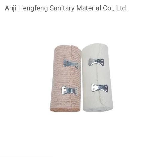 Medical Products Elastic Plain Bandages with Spandex White
