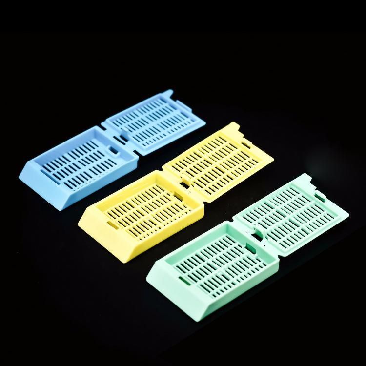 Yellow and Pink Embedding Cassettes Box POM Embedding Cassette