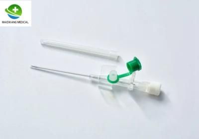 Disposable IV Cannula with Wing and Injection Port I. V. Cannula Pen Type
