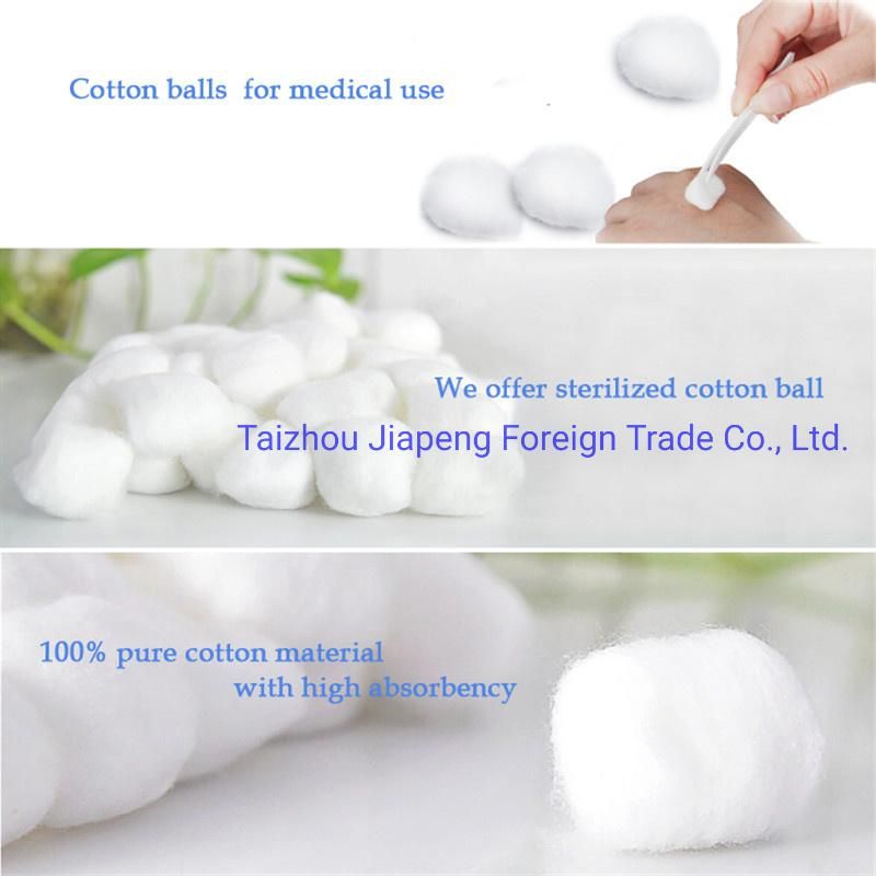 Medical Absorbent Sterilized Cotton Ball with OEM Design