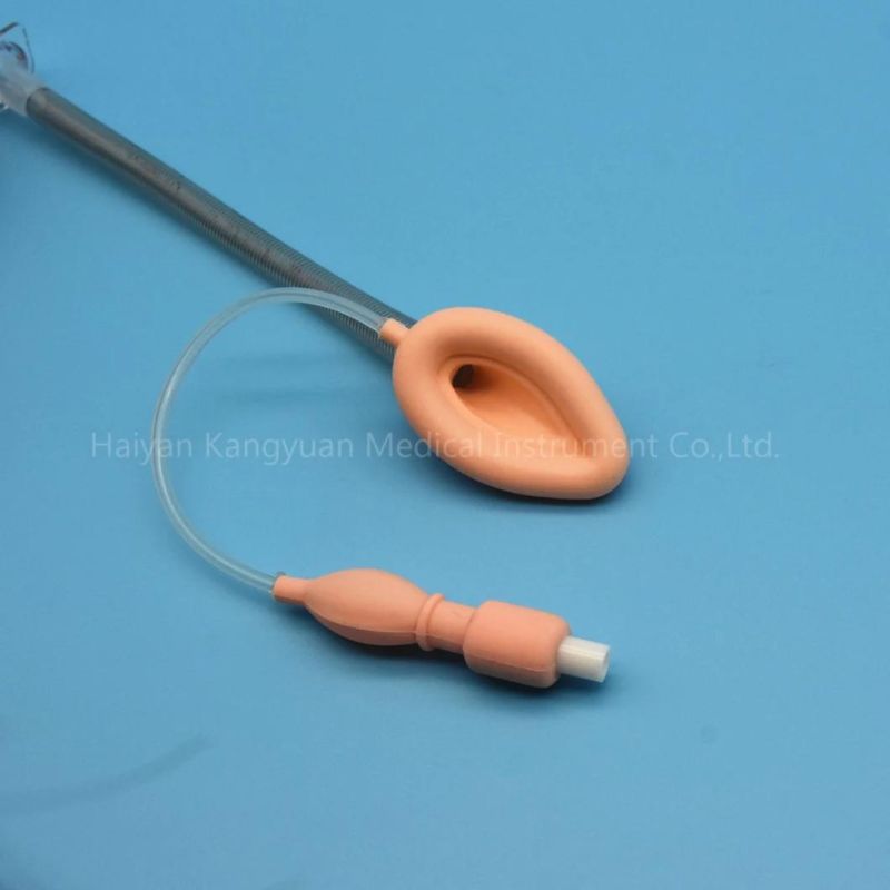 Anti Crushing Wire Reinforced Laryngeal Mask Airway Silicone Anesthesia