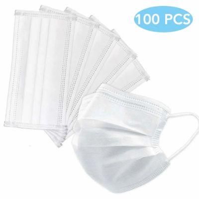 Hot Sale Wholesale Disposable Medical Mask Blue 3ply Woven Face Mask Earloop for Virus Protection