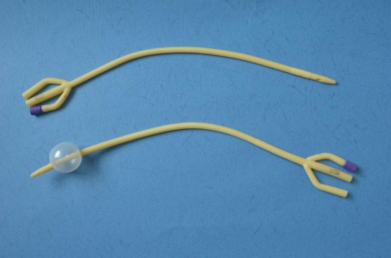 Latex Foley Catheter Two Ways or Three Ways with Balloon