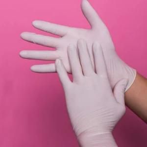 Latex Gloves Disposable Safety Medical Examination Gloves Powder-Free High Quality with Ce and FDA Approval
