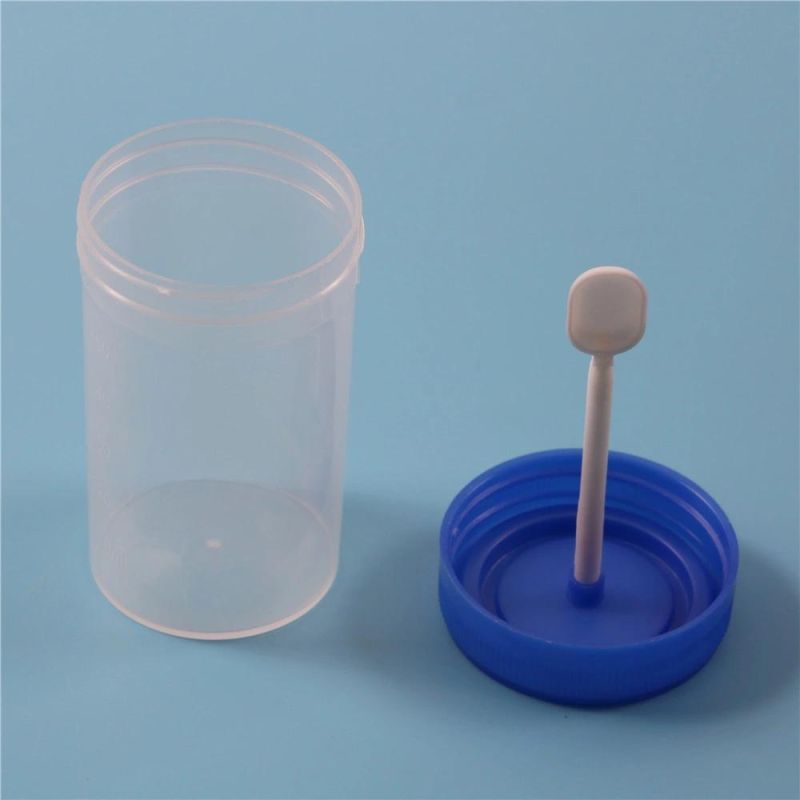 Sterile Container with Scoops Fecal Plastic Disposable Stool Collection Container